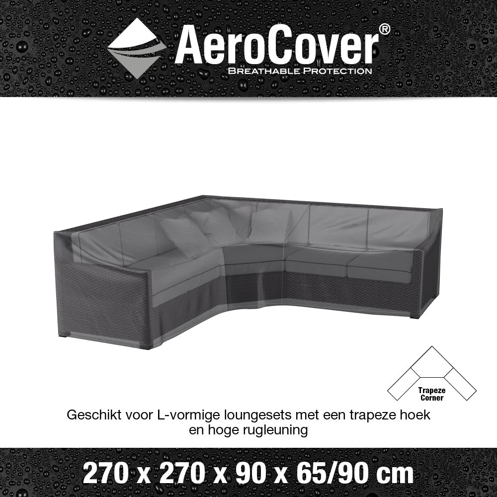 AeroCover Loungesethoes Hoekset Trapeze 270 X 270 X 65/90 Cm 3 AeroCover Loungesethoes Hoekset Trapeze 270 X 270 X 65/90 Cm - Image 3