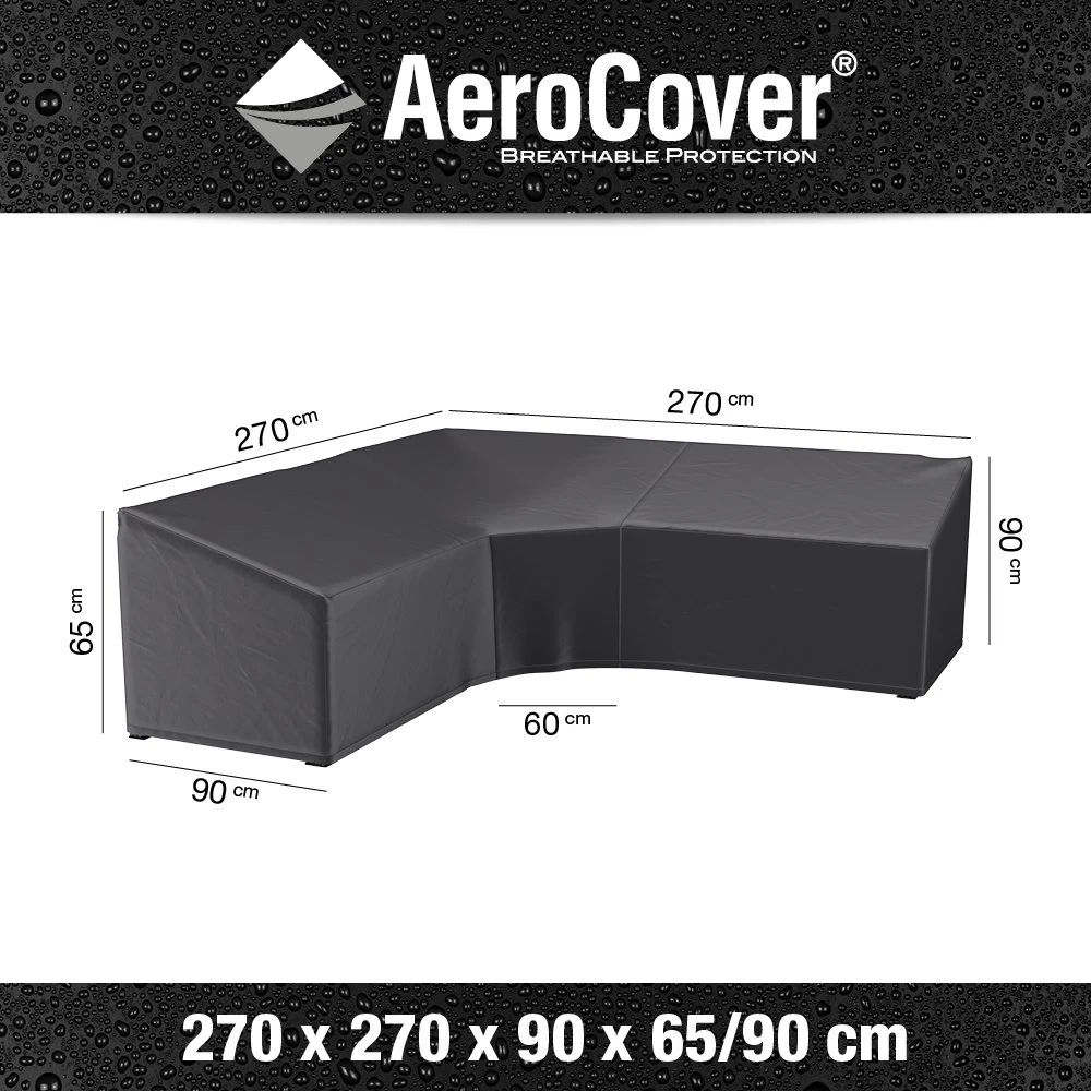 AeroCover Loungesethoes Hoekset Trapeze 270 X 270 X 65/90 Cm 4 AeroCover Loungesethoes Hoekset Trapeze 270 X 270 X 65/90 Cm - Image 4