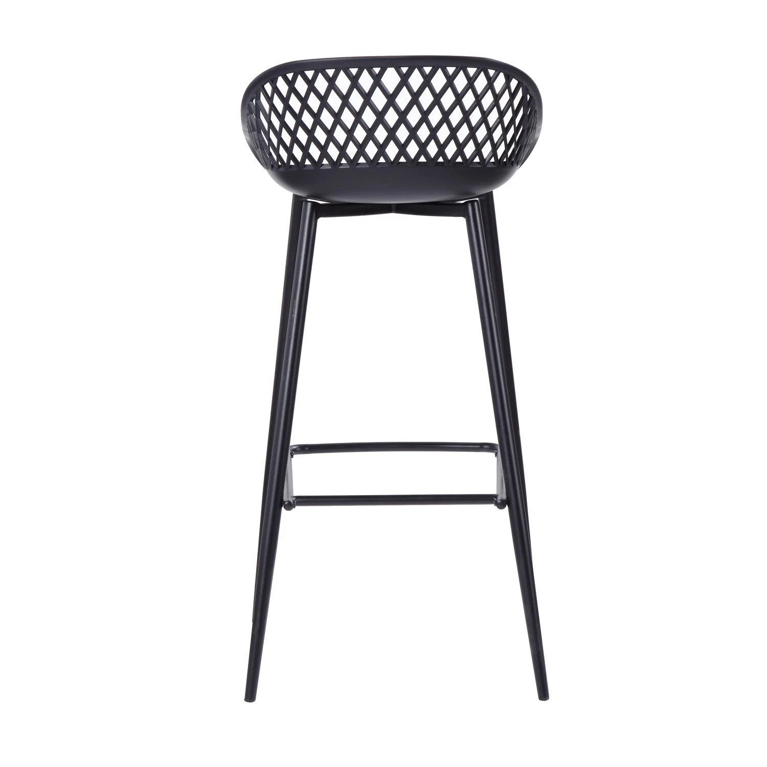 Barstoel WEBBING Zwart 4 Barstoel WEBBING Zwart - Image 4