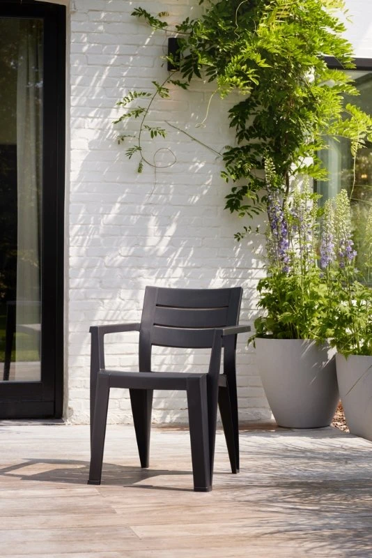 Keter Julie Tuinstoel Grafiet 2 Keter Julie Tuinstoel Grafiet - Image 2