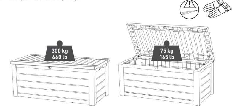 Keter Westwood Opbergbox 570L Grafiet 6 Keter Westwood Opbergbox 570L Grafiet - Image 6