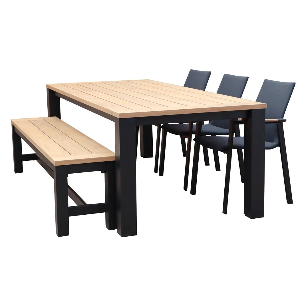 Royal Seasons ATLANTA Stoel-bank Diningset Met 6 Zitplekken 1 Royal Seasons ATLANTA Stoel-bank Diningset Met 6 Zitplekken