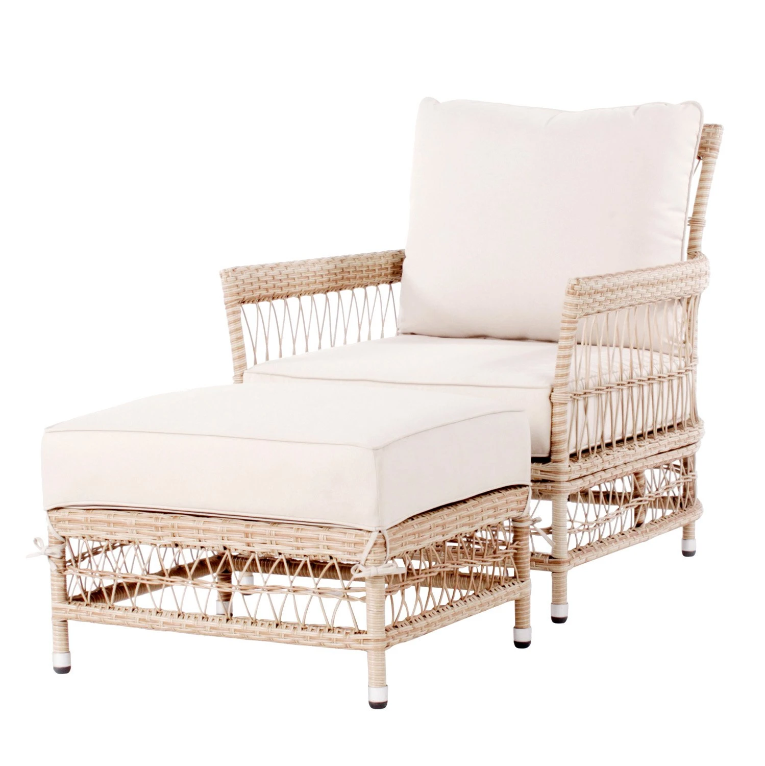 Royal Seasons MAURITIUS Fauteuil Met Hocker 1 Royal Seasons MAURITIUS Fauteuil Met Hocker