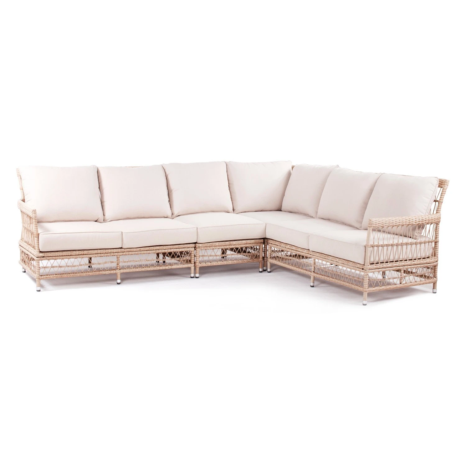 Royal Seasons MAURITIUS Hoeklounge Beige 1 Royal Seasons MAURITIUS Hoeklounge Beige