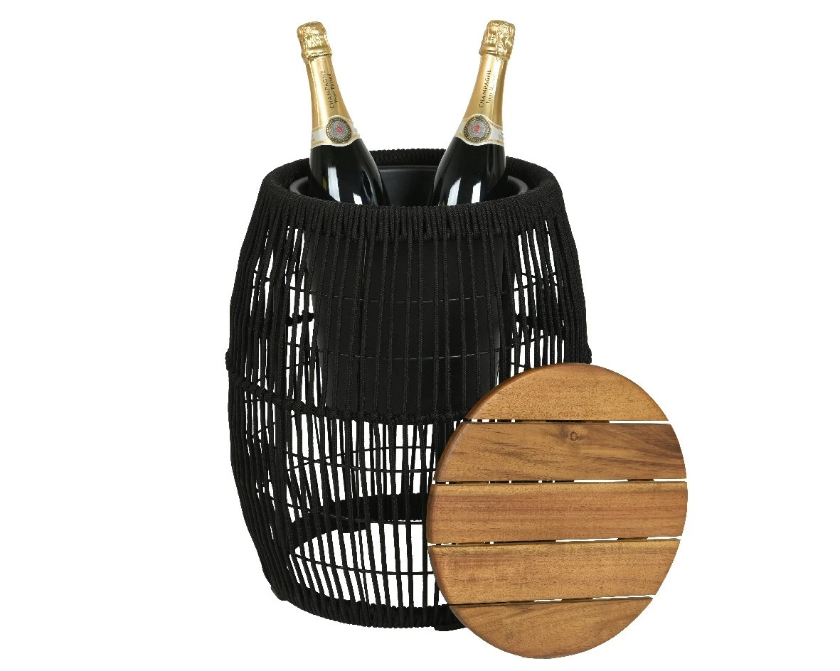 Seville Bijzet Tuintafel Zwart - Ø 40 X H 49 Cm 4 Seville Bijzet Tuintafel Zwart - Ø 40 X H 49 Cm - Image 4