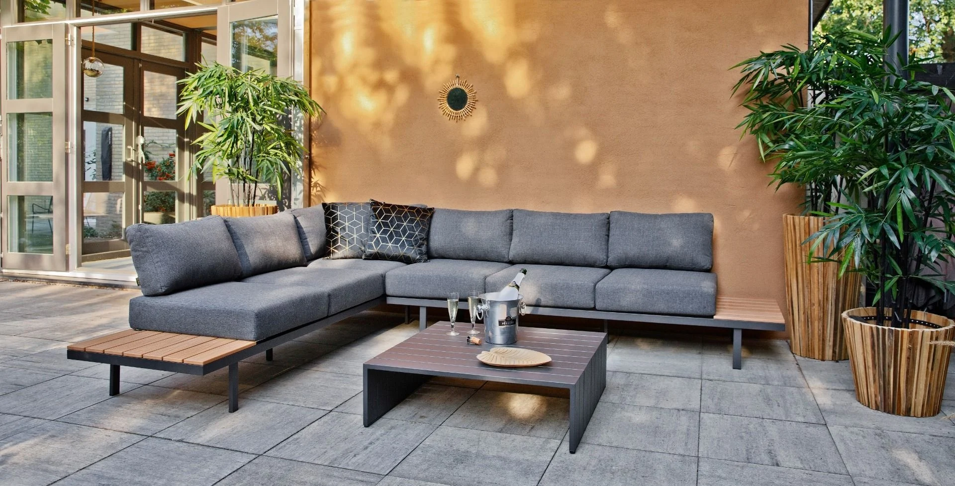 Tuinmeubel Verkoop -Tuinmeubel Verkoop weerbestendige loungeset bari van aluminium polywo